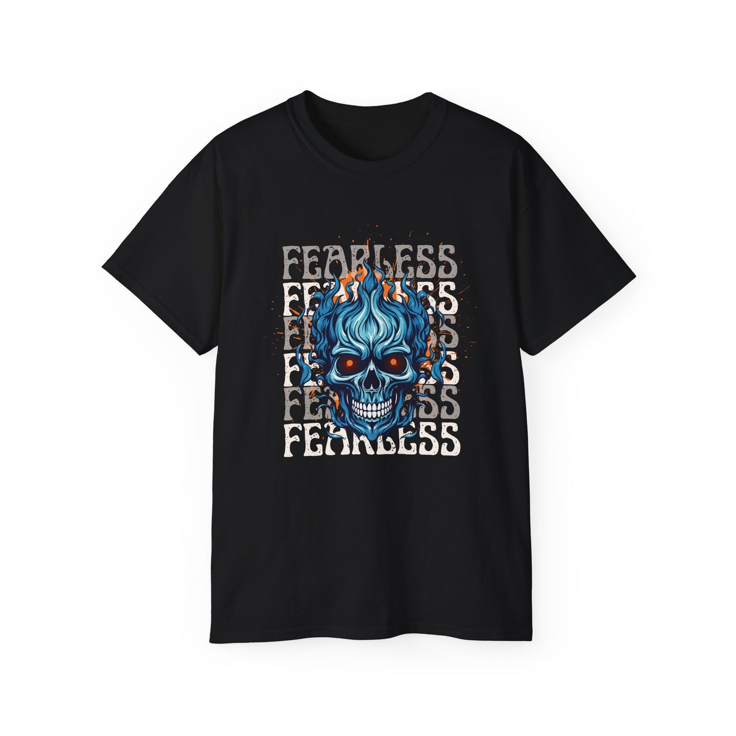 Streetluxes Apparel Fearless Skull Graphic T-Shirt